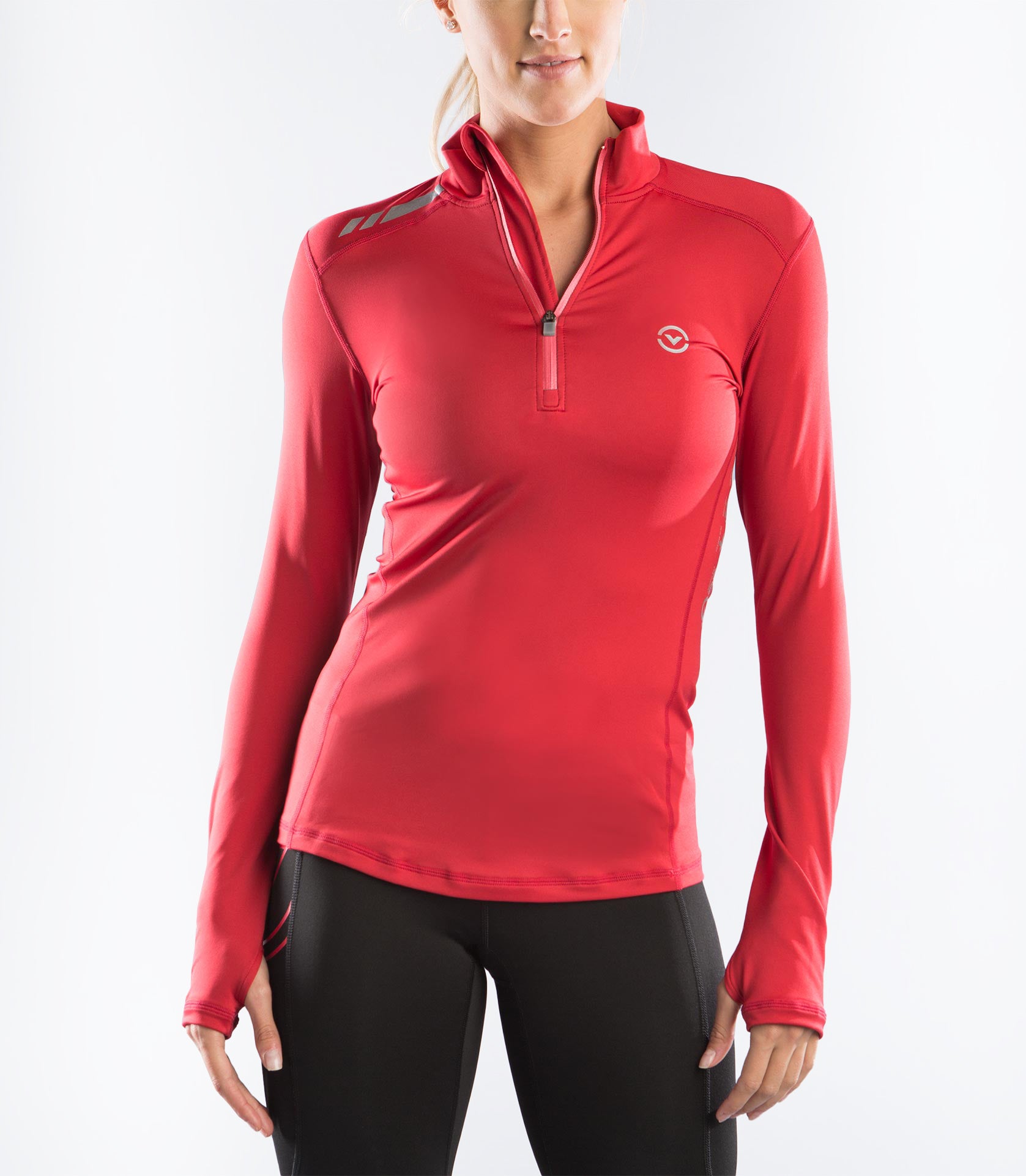 Womens Warm Half Zip Top